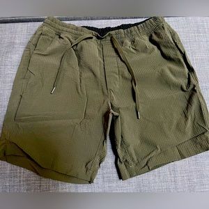 Lululemon olive XL non-lined athletic shorts